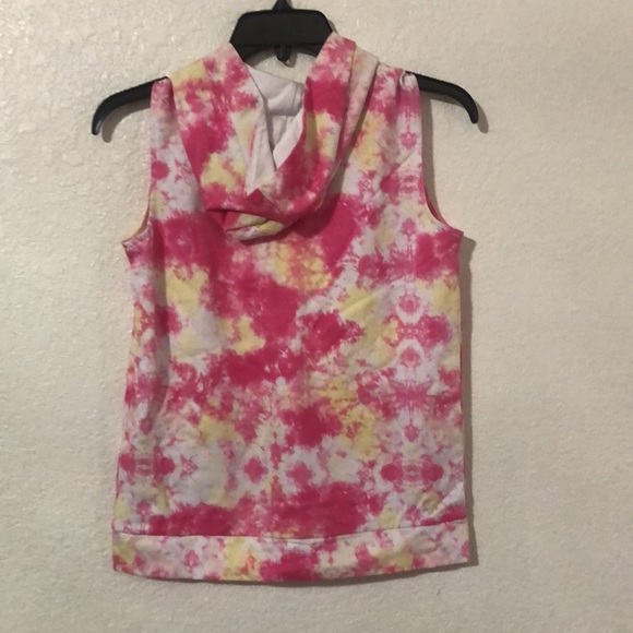 Guess Big Girls Cotton Sequin -Pockets Tie-Dyed Hoodie Sweater - Picture 7 of 8